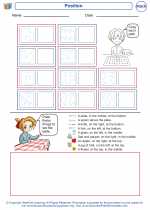 Mathematics - First Grade - Worksheet: Position