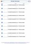 Mathematics - Fourth Grade - Worksheet: Number Problems