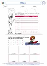Mathematics - Third Grade - Worksheet: 2D Space
