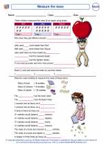 Mathematics - Second Grade - Worksheet: Measure the mass