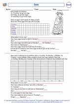Mathematics - Third Grade - Worksheet: Date