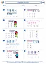 Mathematics - Fifth Grade - Worksheet: Ordering Fractions