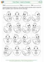 Mathematics - Third Grade - Activity Lesson: Duck Race - Least to Greatest