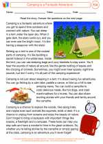 English Language Arts - Fourth Grade - Activity Lesson: Camping is a Fantastic Adventure!