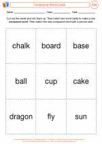 English Language Arts - First Grade - Activity Lesson: Compound Word Cards
