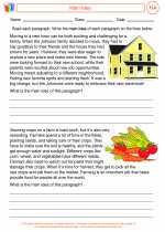 English Language Arts - Fifth Grade - Activity Lesson: Main Idea