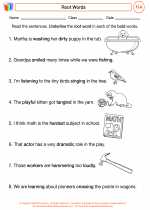 English Language Arts - Third Grade - Worksheet: Root Words