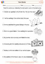 English Language Arts - Third Grade - Worksheet: Root Words
