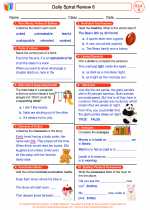 English Language Arts - Fourth Grade - Worksheet: Daily Spiral Review 6