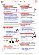 English Language Arts - Fifth Grade - Worksheet: Daily Spiral Review 8