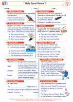 English Language Arts - Fifth Grade - Worksheet: Daily Spiral Review 3