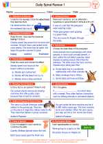 English Language Arts - Fifth Grade - Worksheet: Daily Spiral Review 1