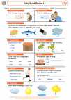 English Language Arts - First Grade - Worksheet: Daily Spiral Review 11
