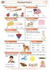 English Language Arts - First Grade - Worksheet: Daily Spiral Review 5