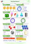 Daily Spiral Review 1, Grade 1