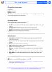 Science - Third Grade - Lesson Plan: The Solar System - Bundle