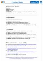 Science - Third Grade - Lesson plan: Forces and Motion - Bundle