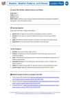 Science - Fifth Grade - Lesson Plan: Weather patterns and climate - Bundle