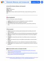 Science - Fifth Grade - Lesson plan: Elements, Mixtures, and Compounds - Bundle