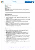 Science - Sixth Grade - Lesson plan: Rocks - Lesson Plan bundle