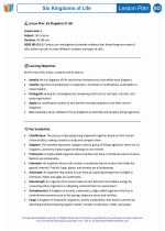 Science - Sixth Grade - Lesson plan: Six Kingdoms of Life