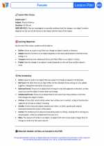 Science - Seventh Grade - Lesson plan: Forces - Bundle
