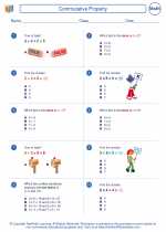 Mathematics - Third Grade - Worksheet: Commutative Property