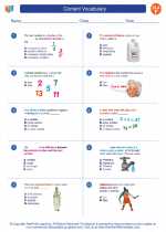 English Language Arts - Sixth Grade - Worksheet: Content Vocabulary