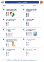 English Language Arts - Second Grade - Worksheet: Word Families