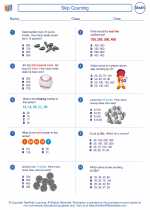 Mathematics - Third Grade - Worksheet: Skip Counting