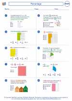 Mathematics - Sixth Grade - Worksheet: Percentage