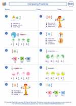 Mathematics - Third Grade - Worksheet: Comparing Fractions